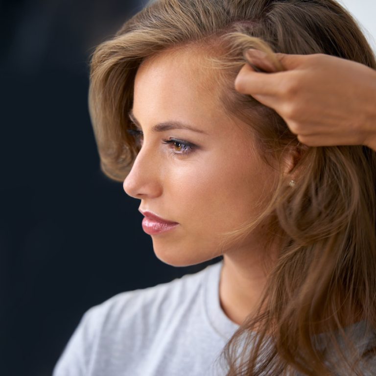 Taking a day to treat herself - Beauty treatment.